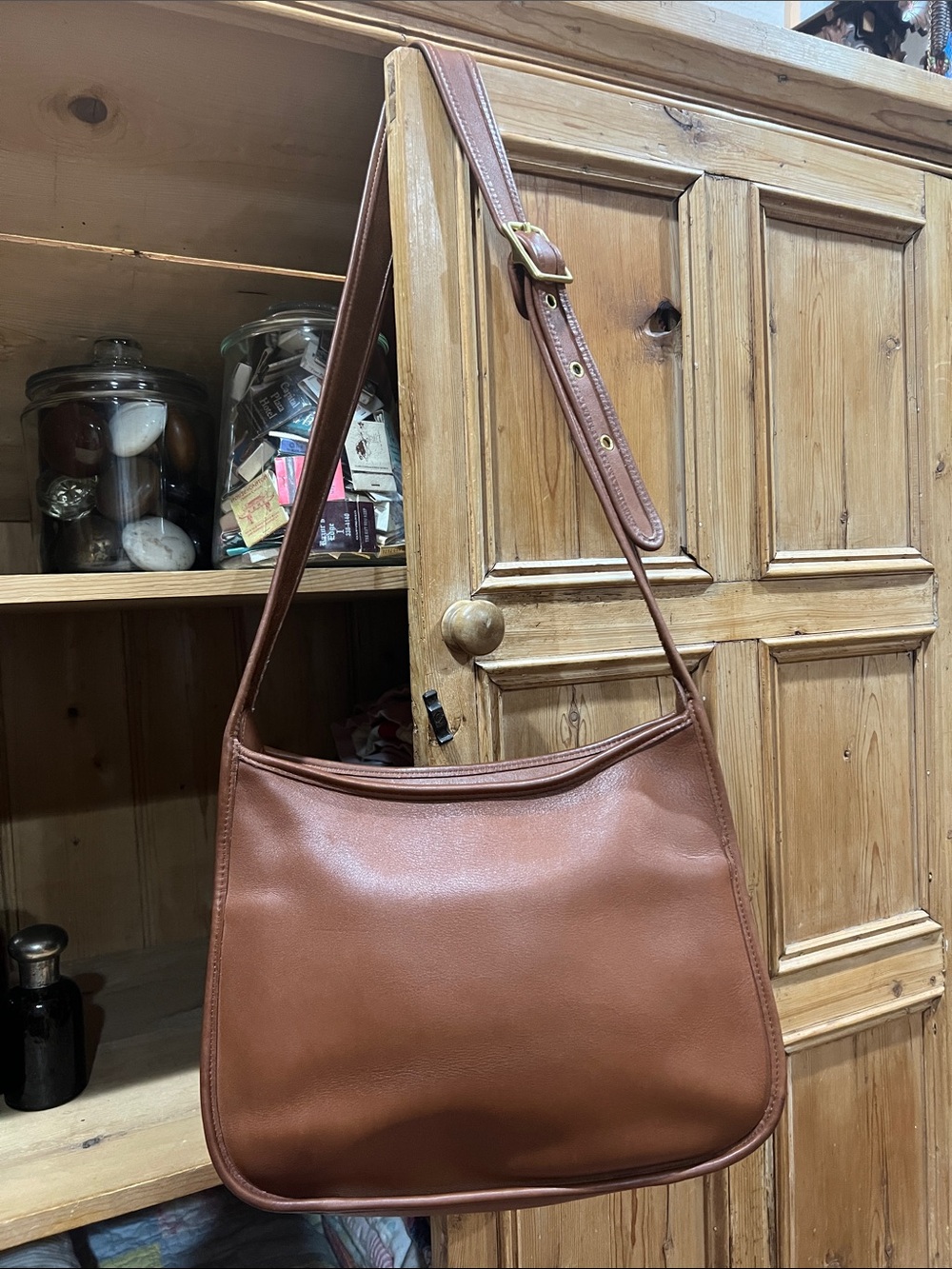 Coach 9980 Taft Crossbody in British Tan Leather - Picture 7 of 13